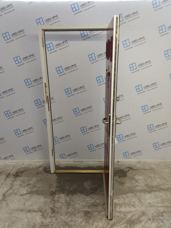 Used Red Composite Front Door 895mm x 2030mm 0400 - Image 3