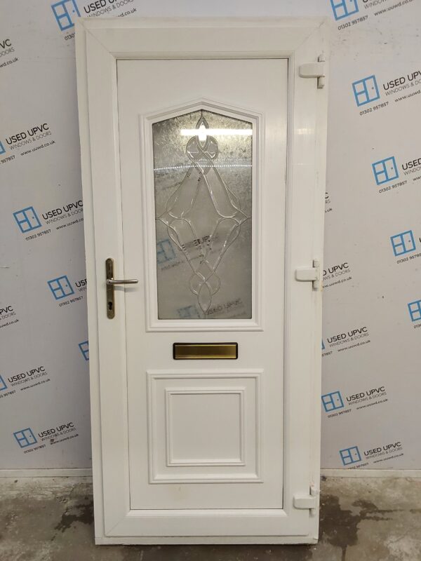 Used White Upvc Front Door 940mm x 2100mm 0394 - Image 2