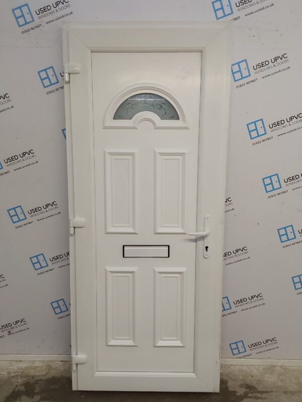 Used White Upvc Front Door 870mm x 2070mm 0339 - Image 2