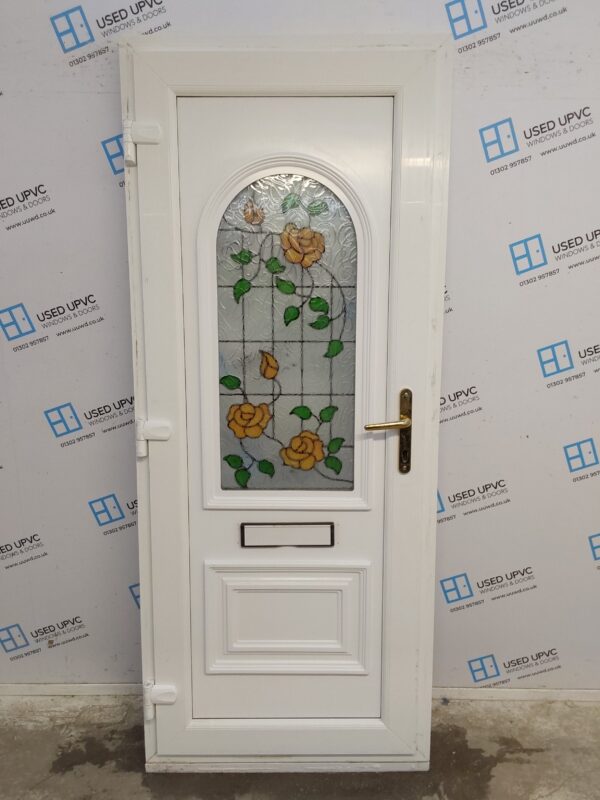 Used White Upvc Front Door 865mm x 2100mm 0286 - Image 2