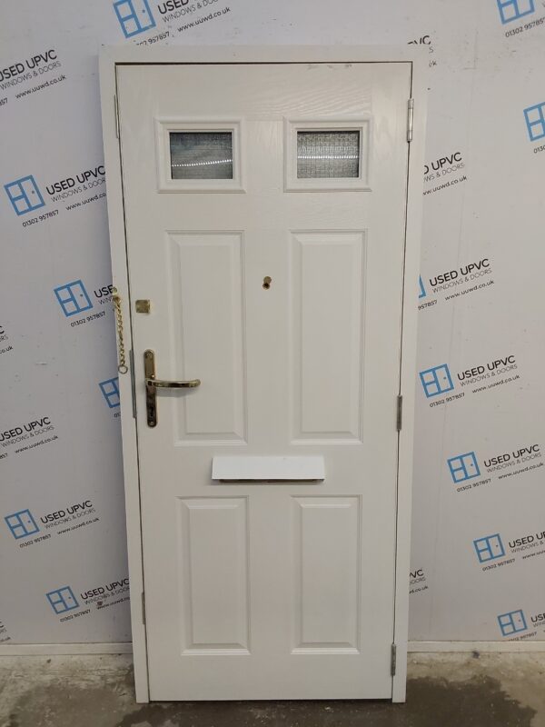Used Green Composite Front Door 895mm x 2030mm 0755 - Image 2