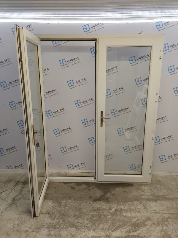 Used White Upvc French Doors 1635mm x 2110mm EA4 - Image 3