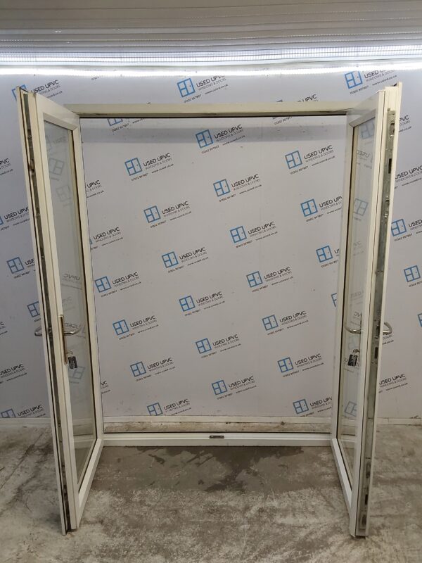 Used White Upvc French Doors 1635mm x 2110mm EA4 - Image 4