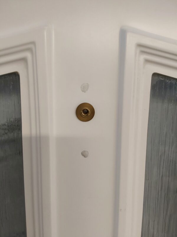 Used White Upvc Front Door 895mm x 2045mm 0268 - Image 5