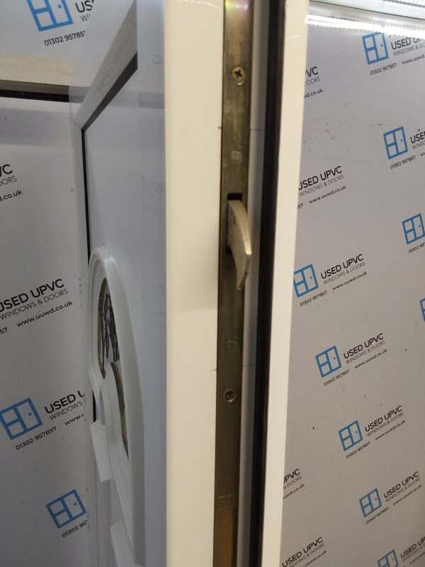Used White Upvc Front Door 880mm x 2075mm 0120 - Image 4