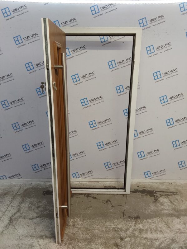 Used Oak Composite Door 890mm x 2015mm 0645 - Image 3