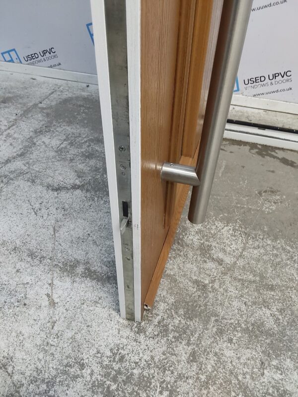 Used Oak Composite Door 890mm x 2015mm 0645 - Image 6
