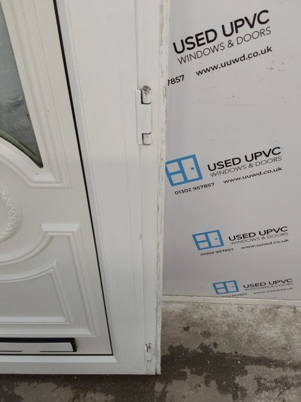 Used White Upvc Front Door 860mm x 2055mm (Reduce To 845mm) 0636 - Image 7