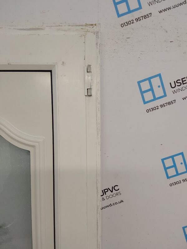 Used White Upvc Front Door 860mm x 2055mm (Reduce To 845mm) 0636 - Image 8