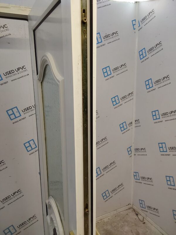 Used White Upvc Front Door 860mm x 2055mm (Reduce To 845mm) 0636 - Image 4