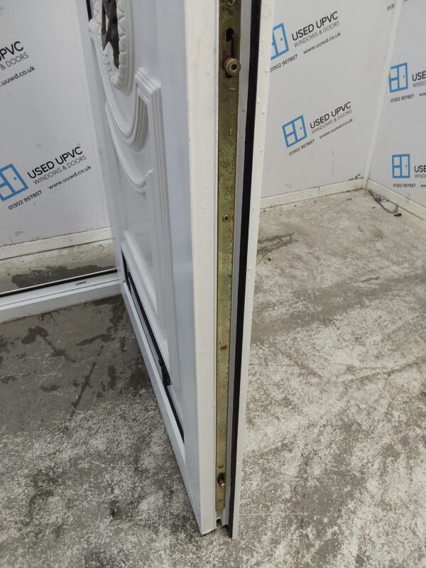 Used White Upvc Front Door 860mm x 2055mm (Reduce To 845mm) 0636 - Image 6