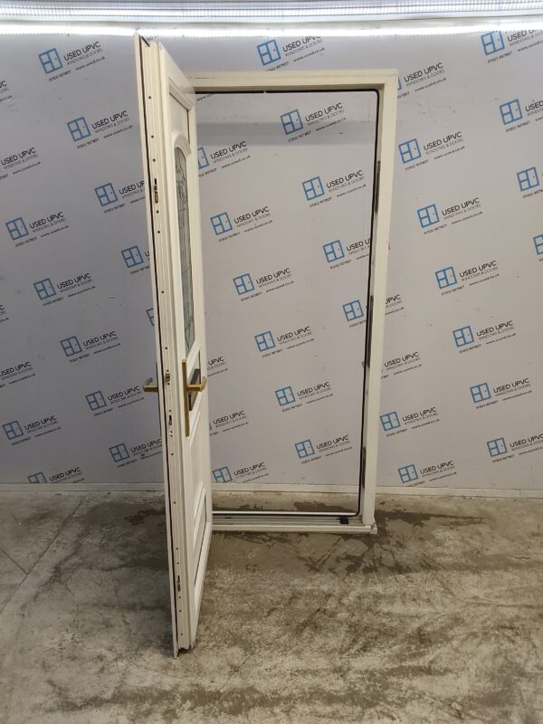 Used White Upvc Front Door 895mm x 2080mm 0498 - Image 3