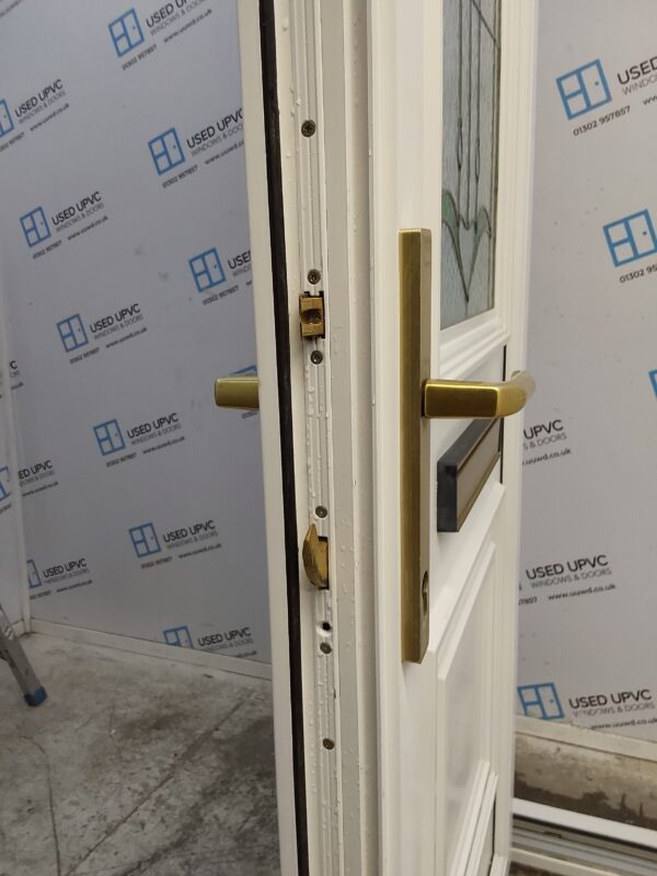 Used White Upvc Front Door 895mm x 2080mm 0498 - Image 5