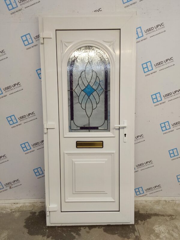 Used White Upvc Front Door 880mm x 2030mm 0226 - Image 2