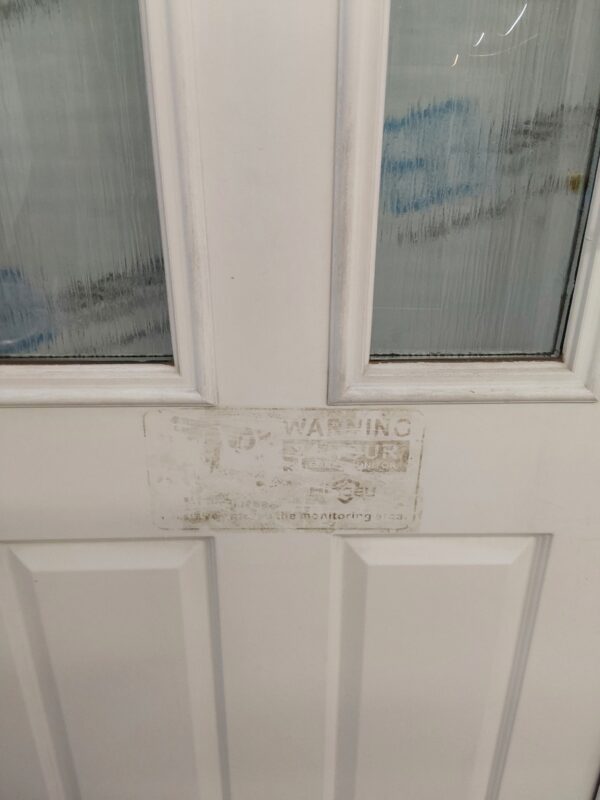 Used White Upvc Back Door 955mm x 2075mm 0189 - Image 9