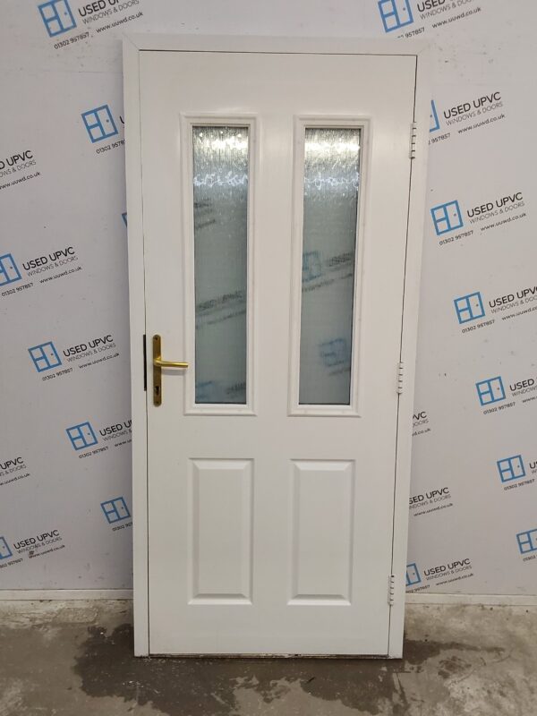Used White Upvc Back Door 955mm x 2075mm 0189 - Image 2