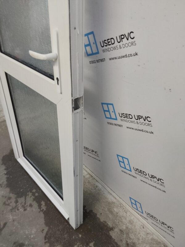 Used White Upvc Back Door 870mm x 2050mm 0130 - Image 10