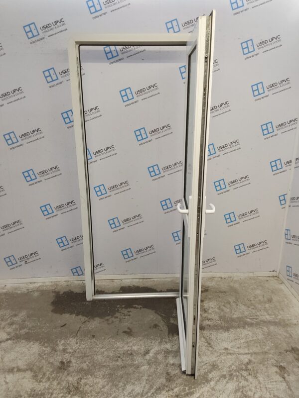 Used White Upvc Back Door 870mm x 2050mm 0130 - Image 3
