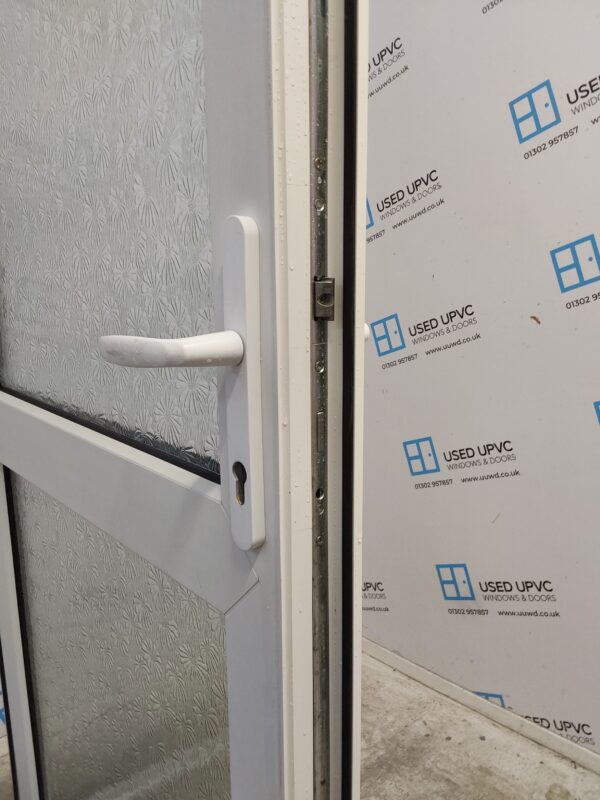 Used White Upvc Back Door 870mm x 2050mm 0130 - Image 5