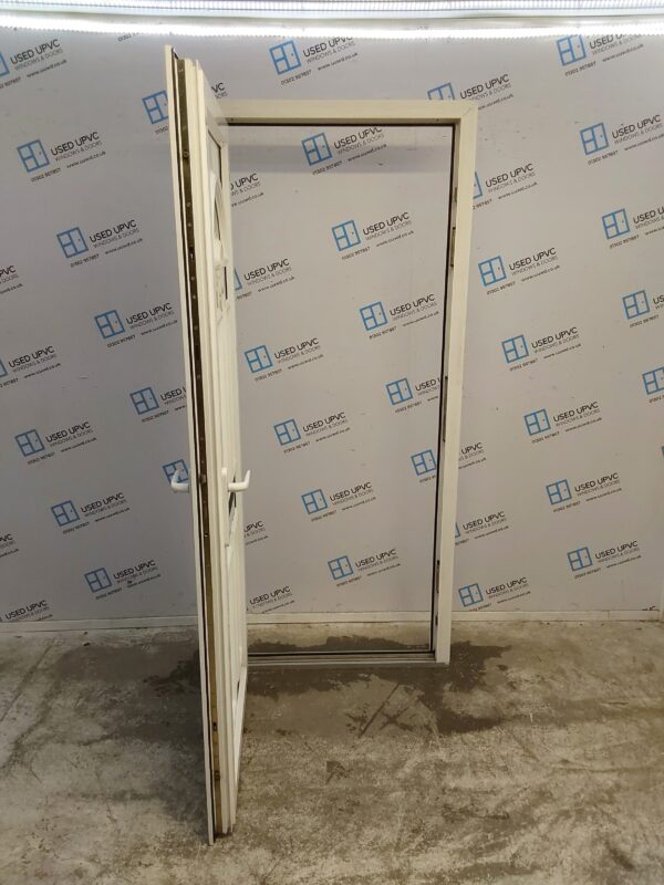 Used White Upvc Front Door 910mm x 2060mm (Reduce To 895mm) 0099 - Image 3