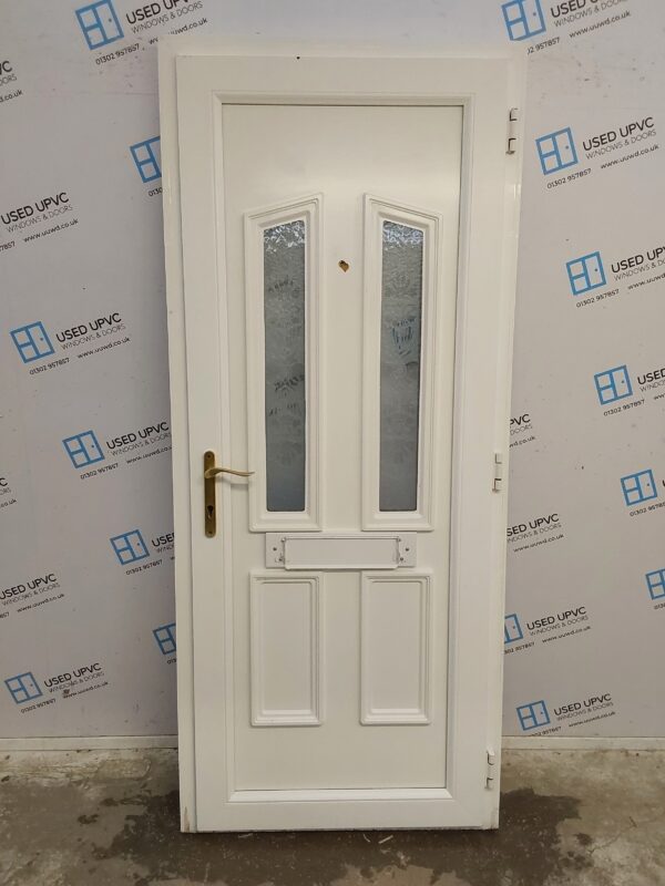 Used White Upvc Front Door 895mm x 2090mm 0008 - Image 2