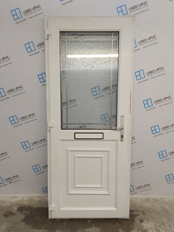 Used White Upvc Front Door 880mm x 2110mm C7D023 - Image 2