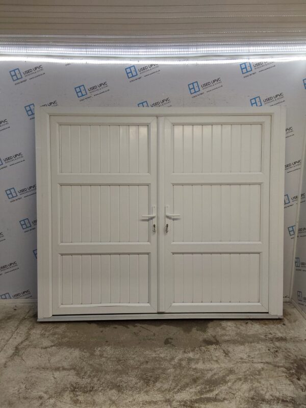 Used White Upvc French Doors 2290mm x 1980mm (Reduce To 2190mm) EA10 - Image 6