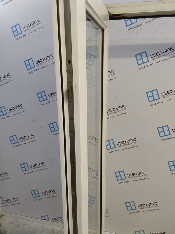 Used White Upvc French Doors 1400mm x 2050mm EA12 - Image 3