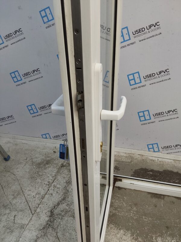 Used White Upvc French Doors 1400mm x 2050mm EA12 - Image 4