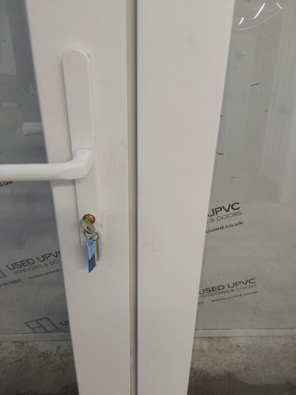 Used White Upvc French Doors 1400mm x 2050mm EA12 - Image 10