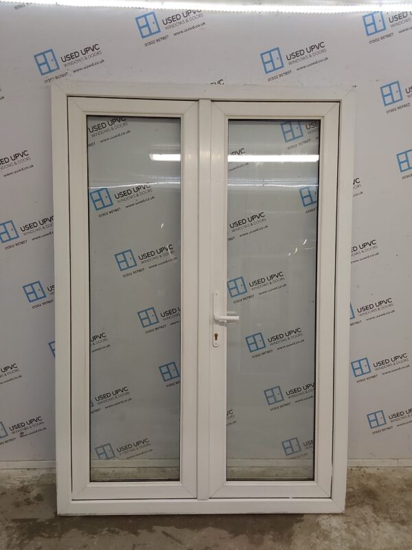 Used White Upvc French Doors 1400mm x 2050mm EA12 - Image 6