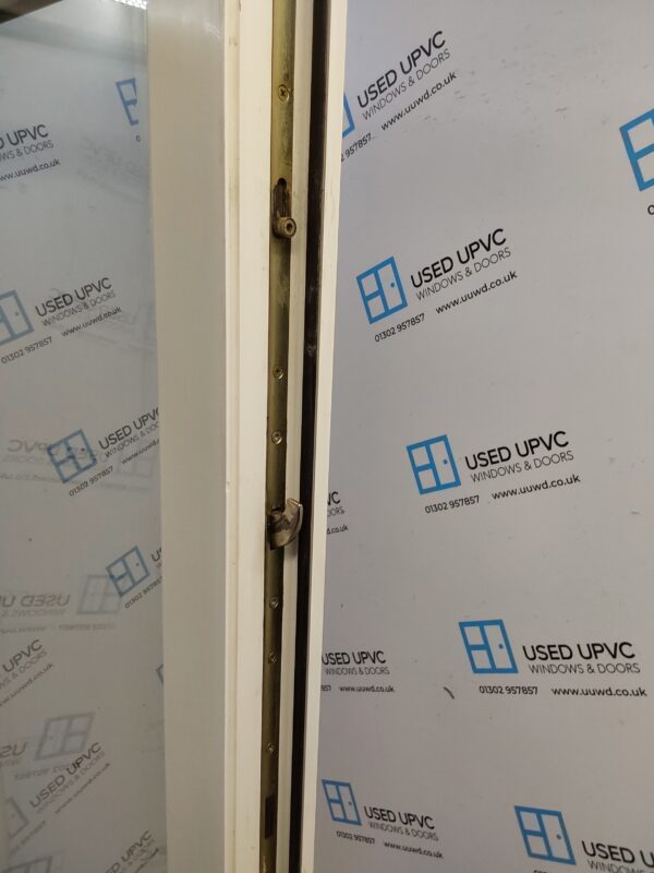 Used White Upvc French Doors 1495mm x 2155mm (Reduce To 1455mm) EA9 - Image 4