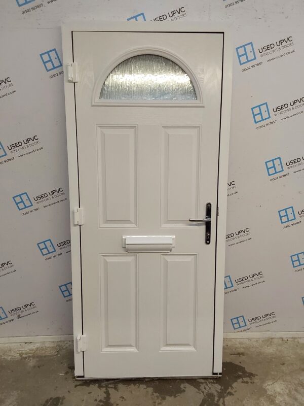 Used White Composite Front Door 875mm x 1995mm C7D038 - Image 2