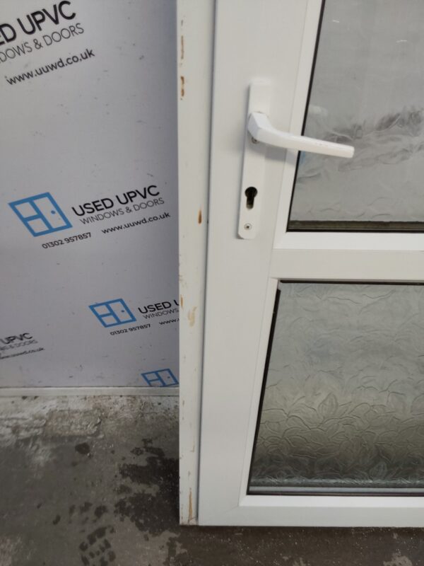 Used White Upvc Back Door 930mm x 2050mm C7D080 - Image 10