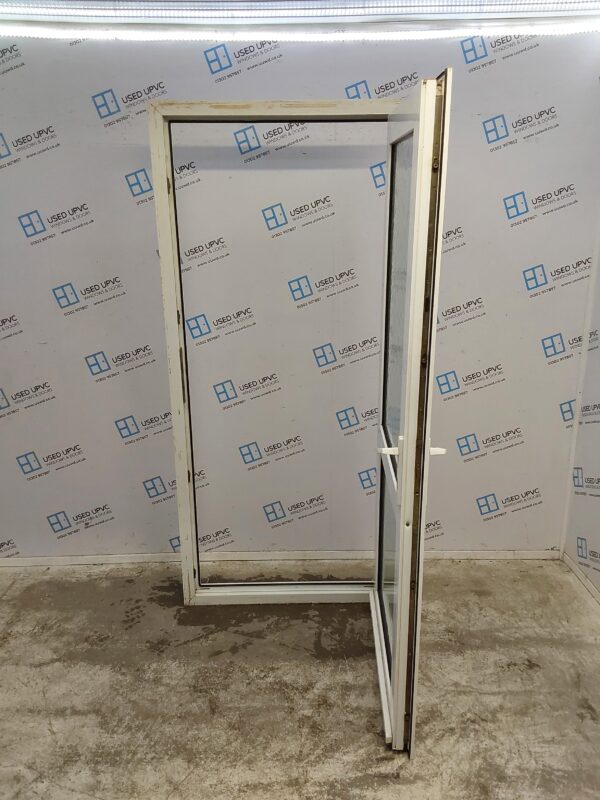Used White Upvc Back Door 930mm x 2050mm C7D080 - Image 3