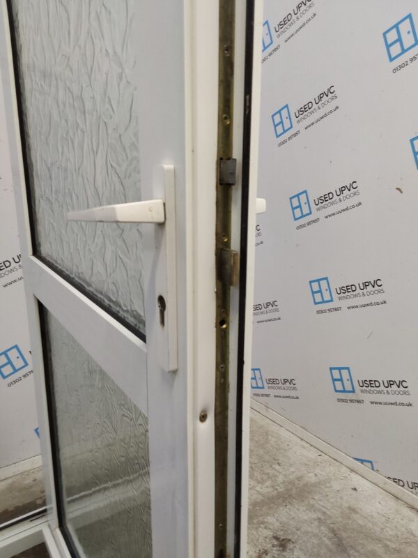 Used White Upvc Back Door 930mm x 2050mm C7D080 - Image 5