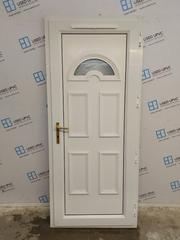 Used White Upvc Back Door 885mm x 2050mm C6003 - Image 2