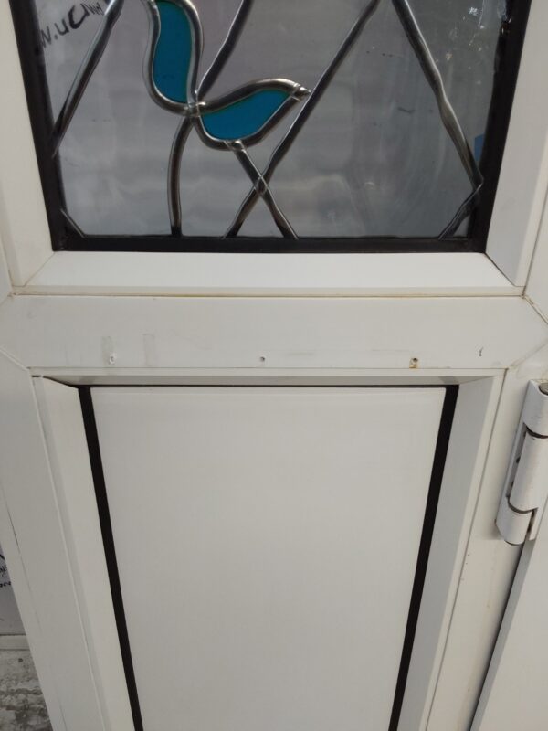 Used White Upvc Front Door And Side Panel 1215mm x 2070mm DS003 - Image 10