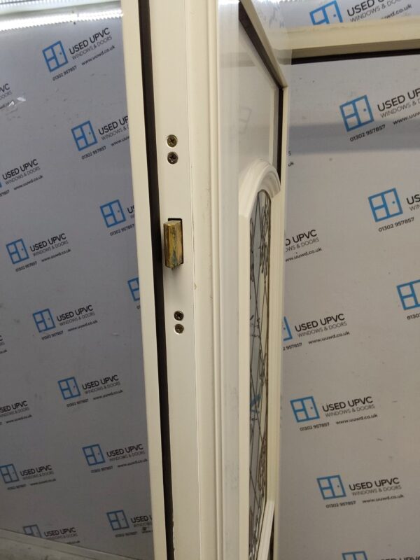 Used White Upvc Front Door And Side Panel 1215mm x 2070mm DS003 - Image 4