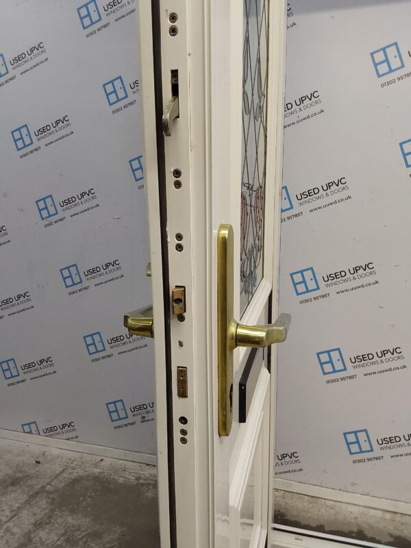 Used White Upvc Front Door And Side Panel 1215mm x 2070mm DS003 - Image 5