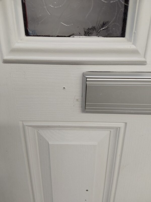 Used Red Composite Front Door 925mm x 2060mm C8D26 - Image 8
