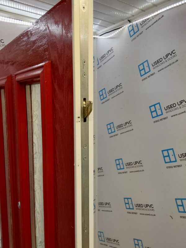 Used Red Composite Front Door 925mm x 2060mm C8D26 - Image 4