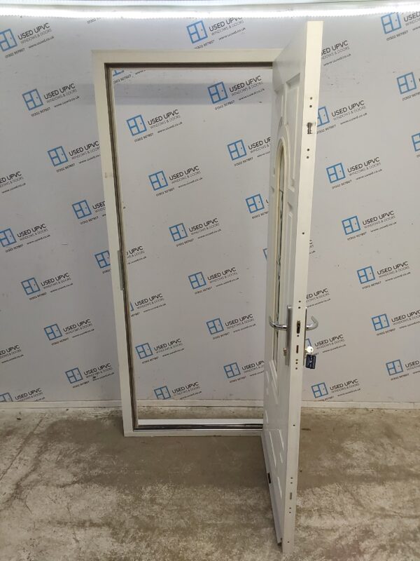 Used White Composite Back Door 940mm x 2100mm 0787 - Image 3