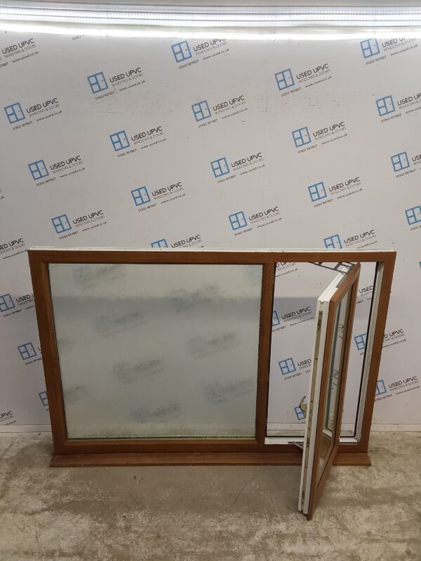 Used Oak Upvc Window 1810mm x 1250mm LW0021 - Image 2