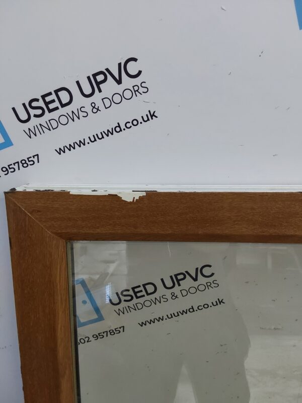 Used Oak Upvc Window 2385mm x 1400mm LW0035 - Image 5