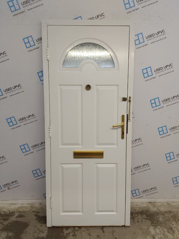 Used White Upvc Front Door 850mm x 2015mm 0544 - Image 2