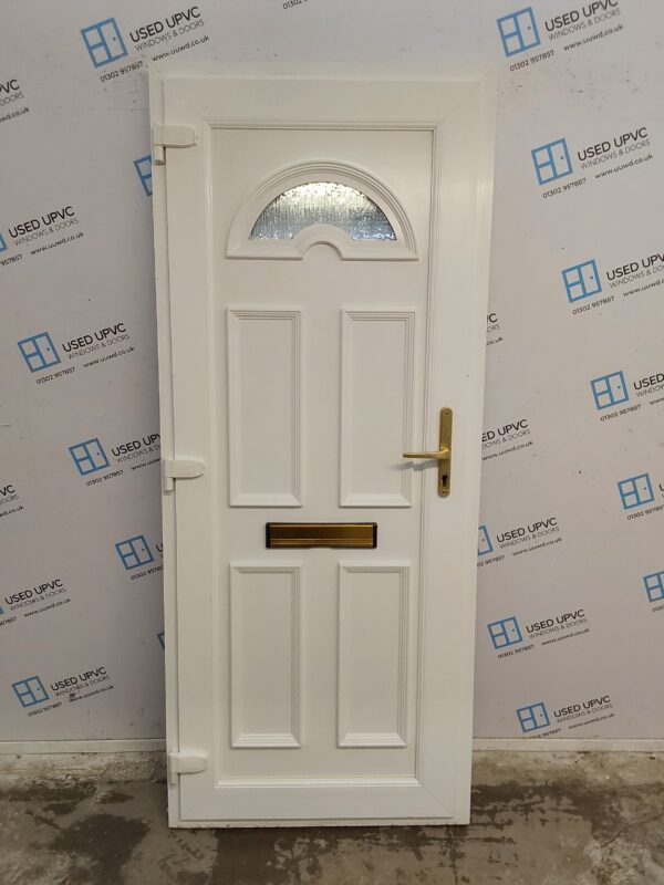 Used White Upvc Front Door 865mm x 2070mm C12D02 - Image 2
