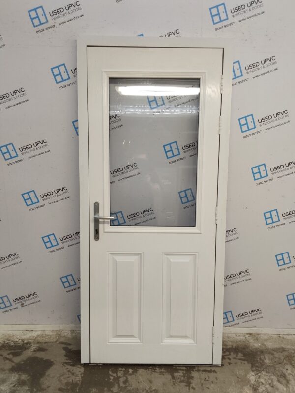 Used Dark Blue Composite Back Door 900mm x 2020mm C12D05 - Image 2