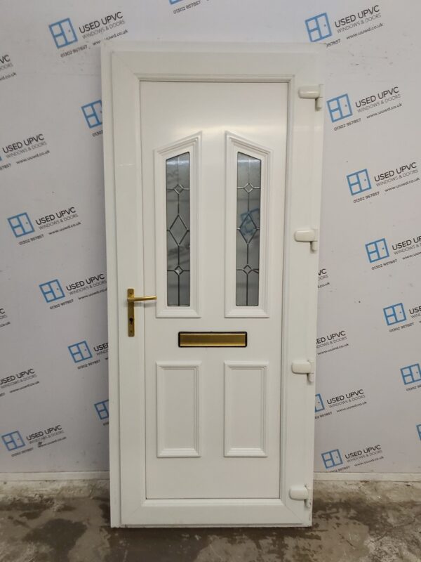 Used White Upvc Front Door 910mm x 2090mm C12D06 - Image 2