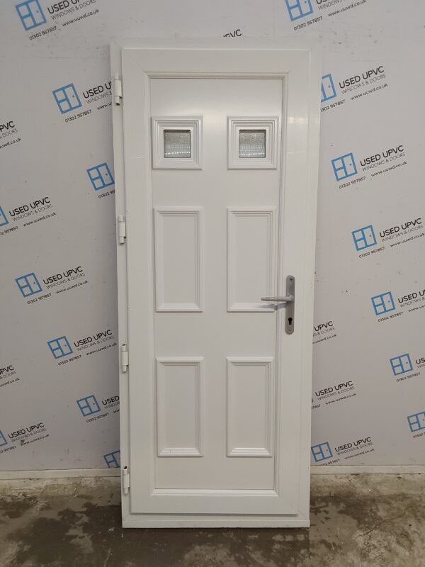 Used White Upvc Back Door 820mm x 2030mm C12D10 - Image 3
